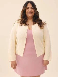 Clearance Djerf Avenue Amorini Cardigan Cream