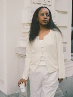 Clearance Djerf Avenue Amorini Cardigan Cream