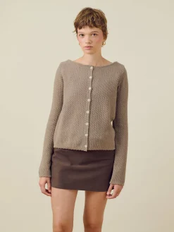 New Djerf Avenue Amorini Cardigan Wool Mole