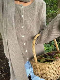 New Djerf Avenue Amorini Cardigan Wool Mole
