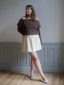 Outlet Djerf Avenue Amorini Skirt Cream