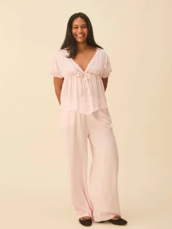 New Djerf Avenue Angel Pants Pink