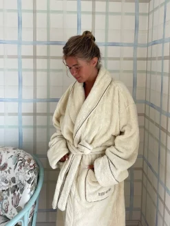 Djerf Avenue Bath Robe Creamy Oat