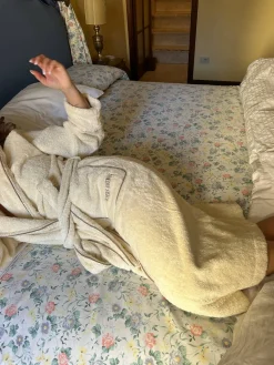 Djerf Avenue Bath Robe Creamy Oat