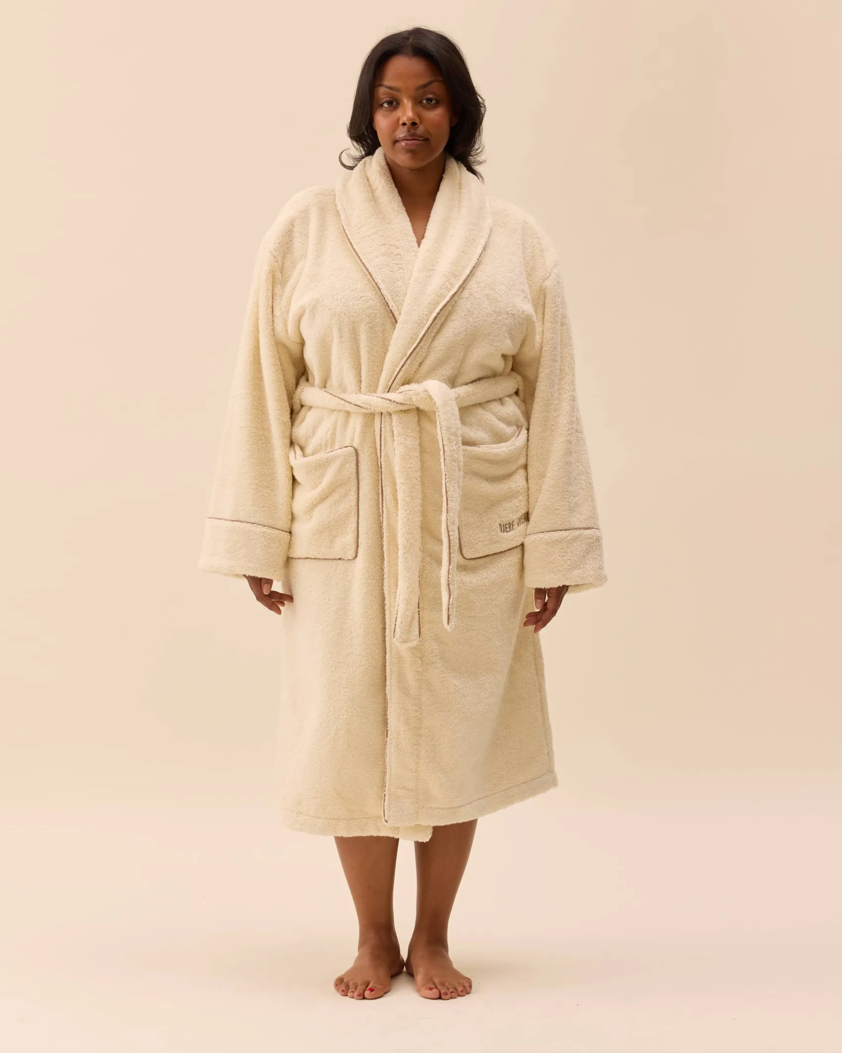 Djerf Avenue Bath Robe Creamy Oat