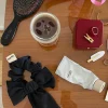 New Djerf Avenue Bow Scrunchie Ash