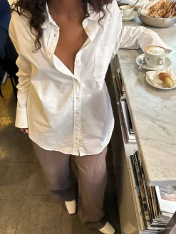 Djerf Avenue Breezy Classic Shirt White