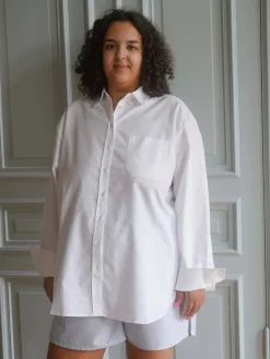 Djerf Avenue Breezy Classic Shirt White