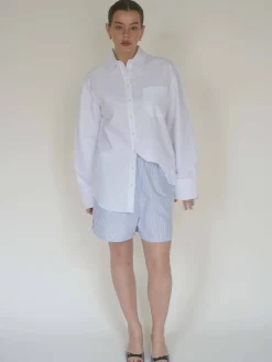 Djerf Avenue Breezy Classic Shirt White