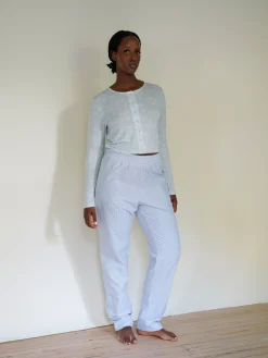 Outlet Djerf Avenue Breezy Pants Blue Stripe