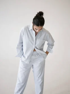 Outlet Djerf Avenue Breezy Pants Blue Stripe