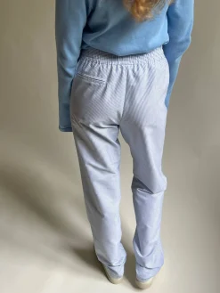 Outlet Djerf Avenue Breezy Pants Blue Stripe