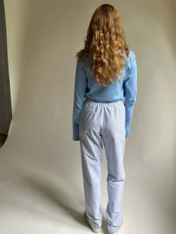 Clearance Djerf Avenue Breezy Pants Blue Stripe - Tall