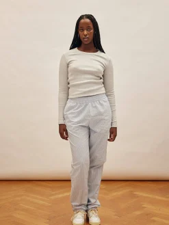 Clearance Djerf Avenue Breezy Pants Blue Stripe - Tall