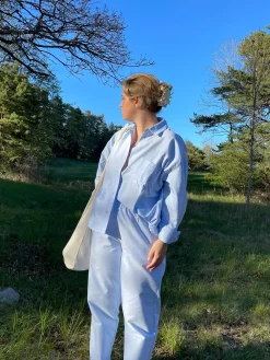Online Djerf Avenue Breezy Shirt Blue