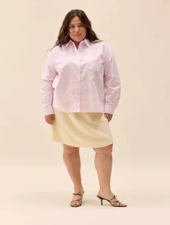 Clearance Djerf Avenue Breezy Shirt Pink Stripe