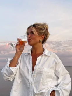 Online Djerf Avenue Breezy Shirt White