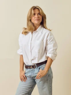 Online Djerf Avenue Breezy Shirt White