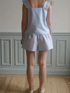 Outlet Djerf Avenue Breezy Short Shorts Blue Stripe