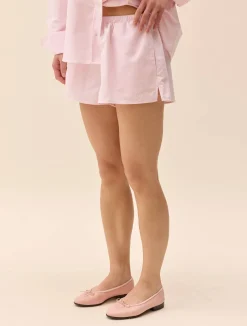 Outlet Djerf Avenue Breezy Short Shorts Pink Stripe