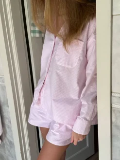 Outlet Djerf Avenue Breezy Short Shorts Pink Stripe