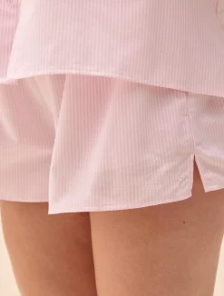 Outlet Djerf Avenue Breezy Short Shorts Pink Stripe
