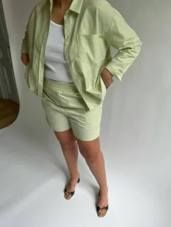 Sale Djerf Avenue Breezy Shorts Green