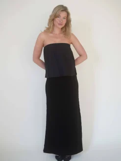 New Djerf Avenue Breezy Tube Top Black