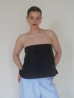 New Djerf Avenue Breezy Tube Top Black