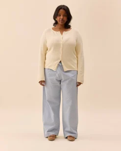 Hot Djerf Avenue Broderie Pants Airy Blue