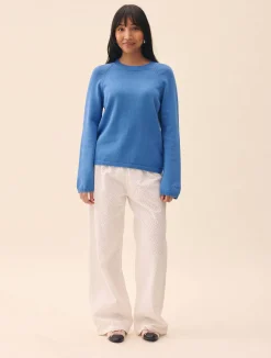Best Djerf Avenue Broderie Pants White