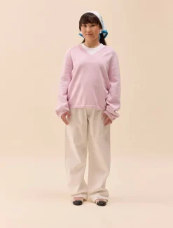 Best Djerf Avenue Broderie Pants White