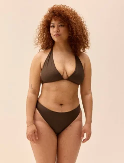 Clearance Djerf Avenue Cheeky Bikini Bottom Cocoa