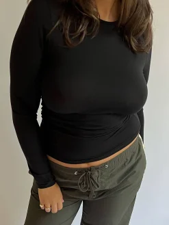 Online Djerf Avenue Daily Long Sleeve Top Black