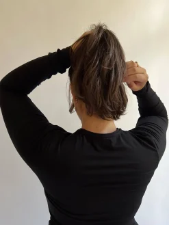 Online Djerf Avenue Daily Long Sleeve Top Black