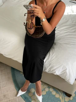Hot Djerf Avenue Daily Midi Dress Black