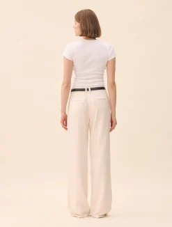 Clearance Djerf Avenue Daily T-Shirt Ribbed White