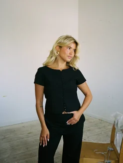 Online Djerf Avenue Day-to-day Top Black