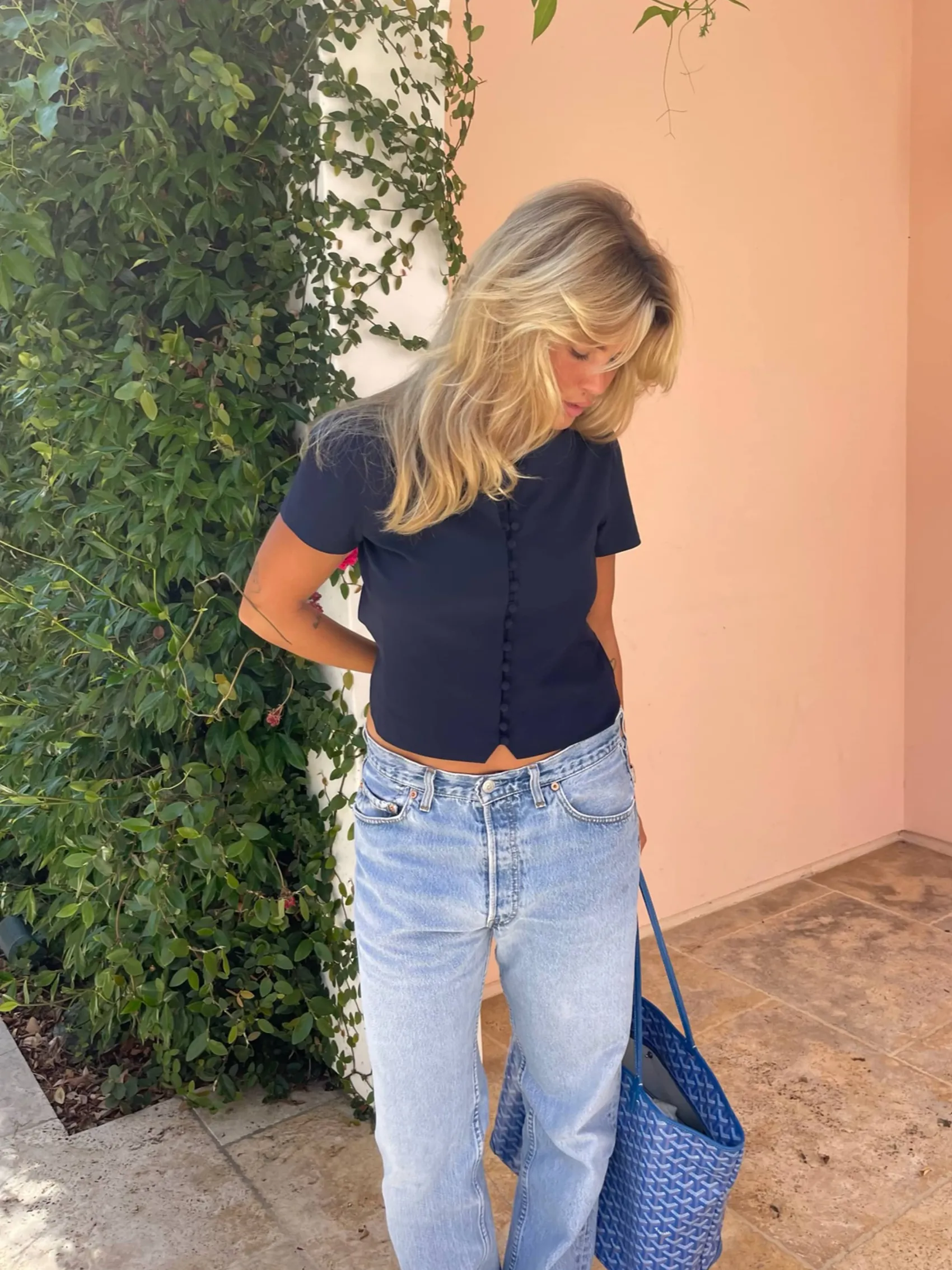 Best Djerf Avenue Day-to-day Top Deep Blue