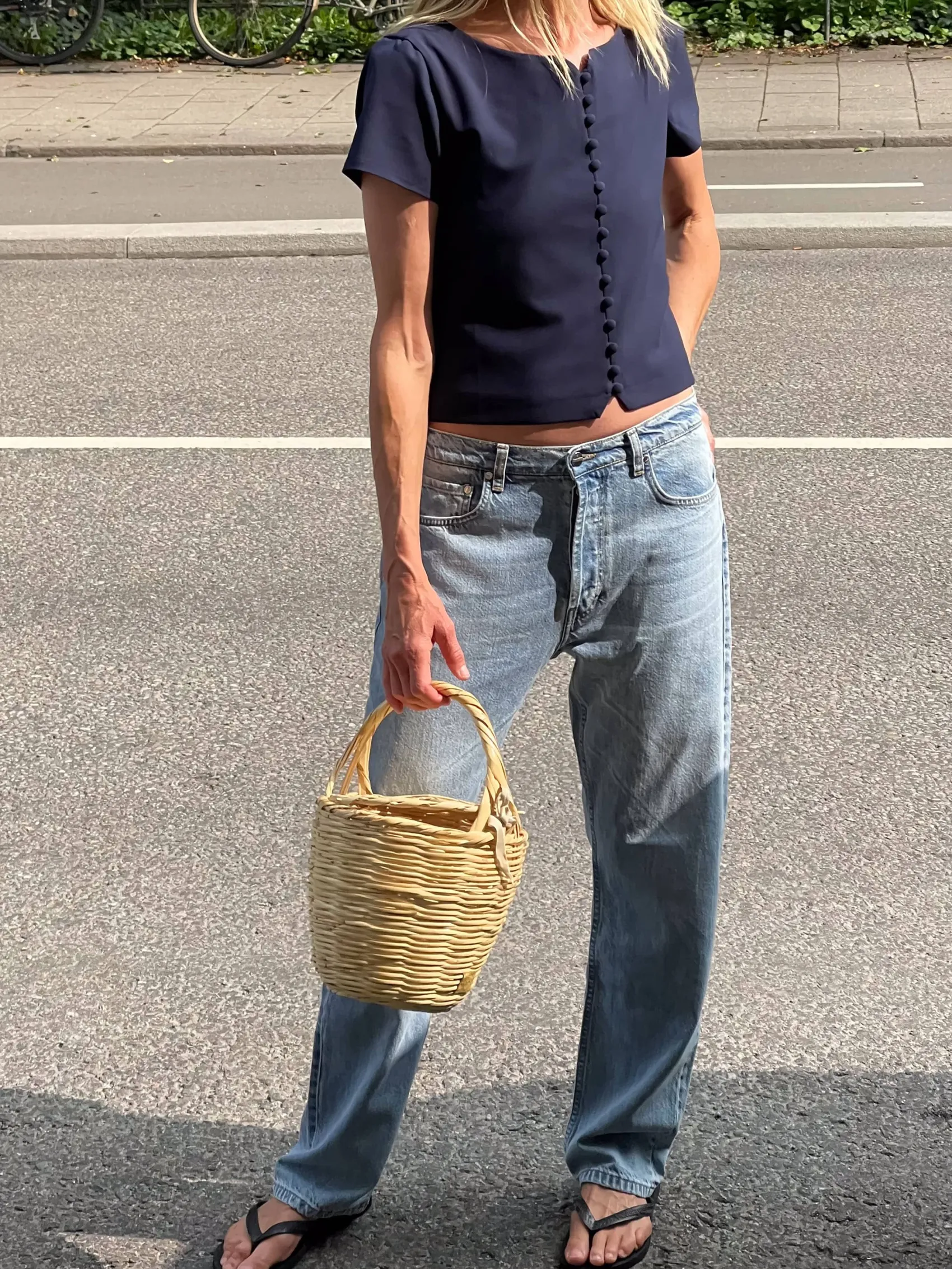 Best Djerf Avenue Day-to-day Top Deep Blue