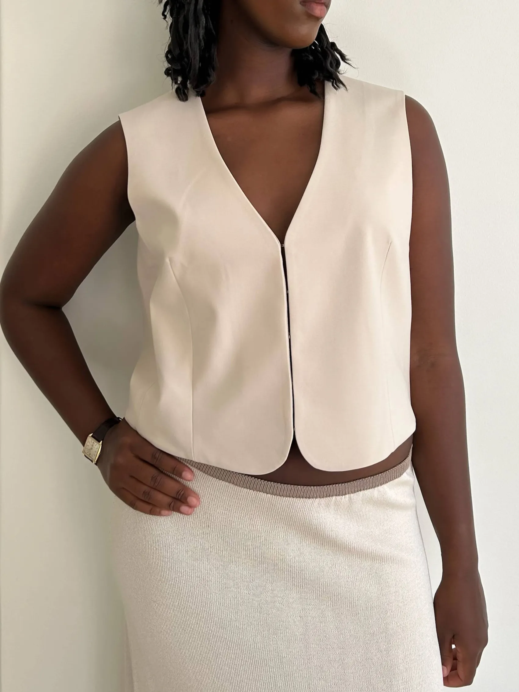 Outlet Djerf Avenue Day-to-day Vest Cream