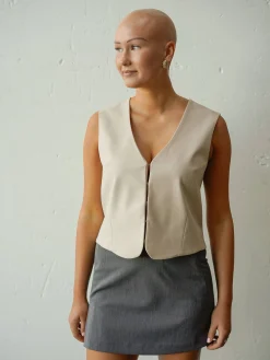 Outlet Djerf Avenue Day-to-day Vest Cream
