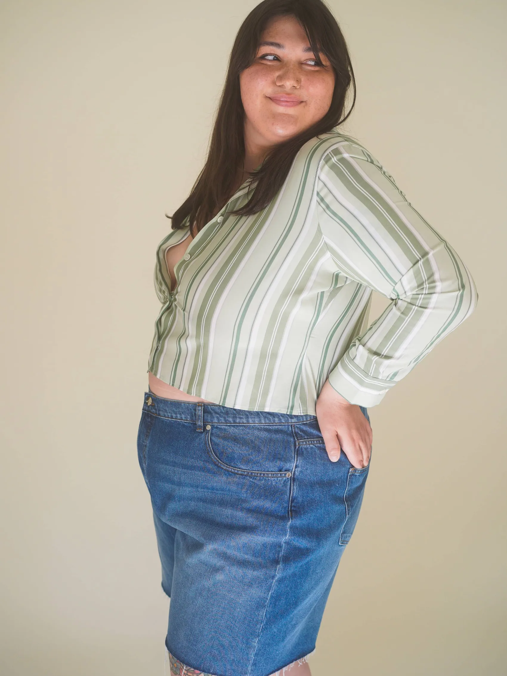 Best Djerf Avenue Denim Shorts Vintage Blue