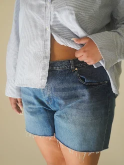 Best Djerf Avenue Denim Shorts Vintage Blue