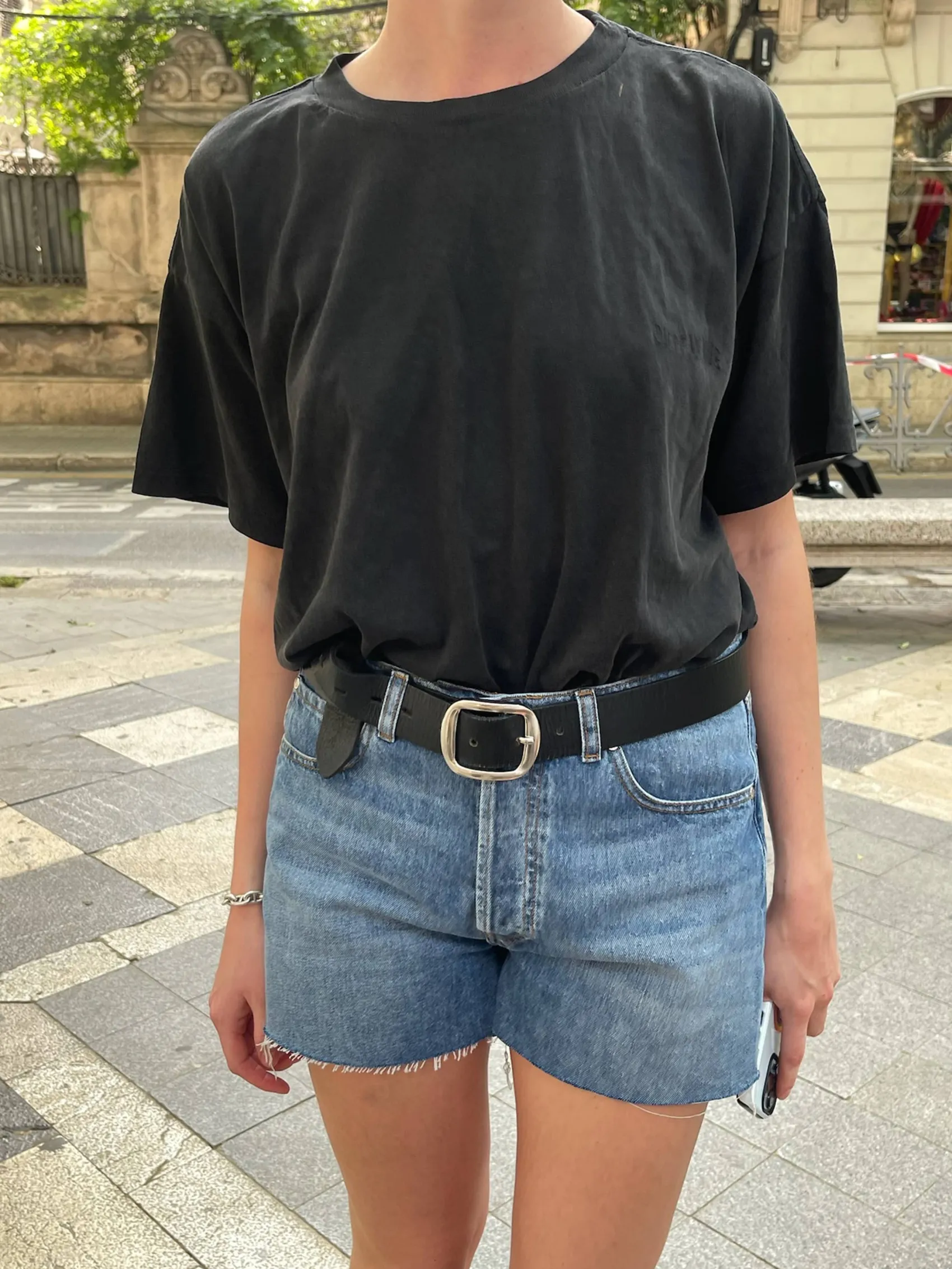 Best Djerf Avenue Denim Shorts Vintage Blue