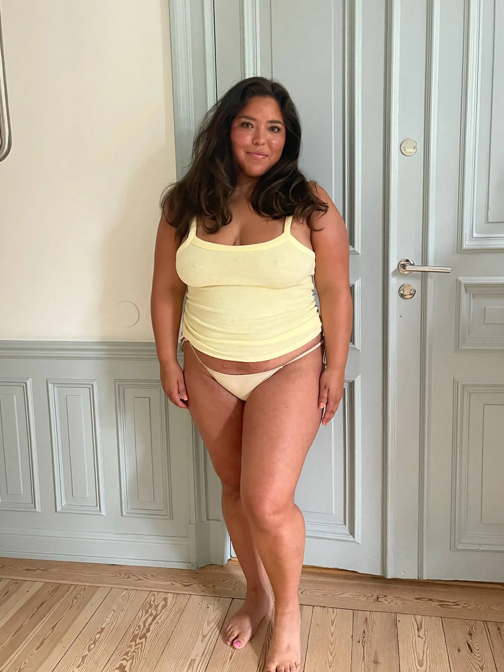 Discount Djerf Avenue Divine Satin Bikini Bottom Sand Castle