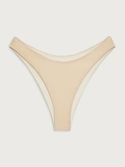Djerf Avenue Dove Satin Bikini Bottom Sand Castle