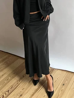 New Djerf Avenue Dream Skirt Ash