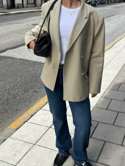 Clearance Djerf Avenue Essential Blazer Greige