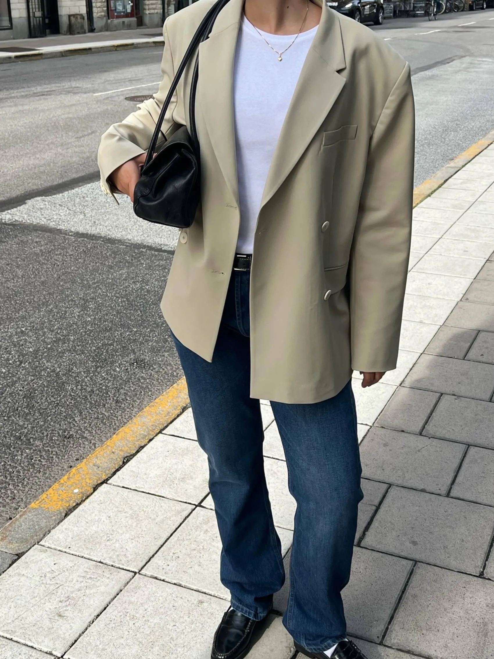 Clearance Djerf Avenue Essential Blazer Greige